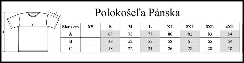 velkost polokosela panska